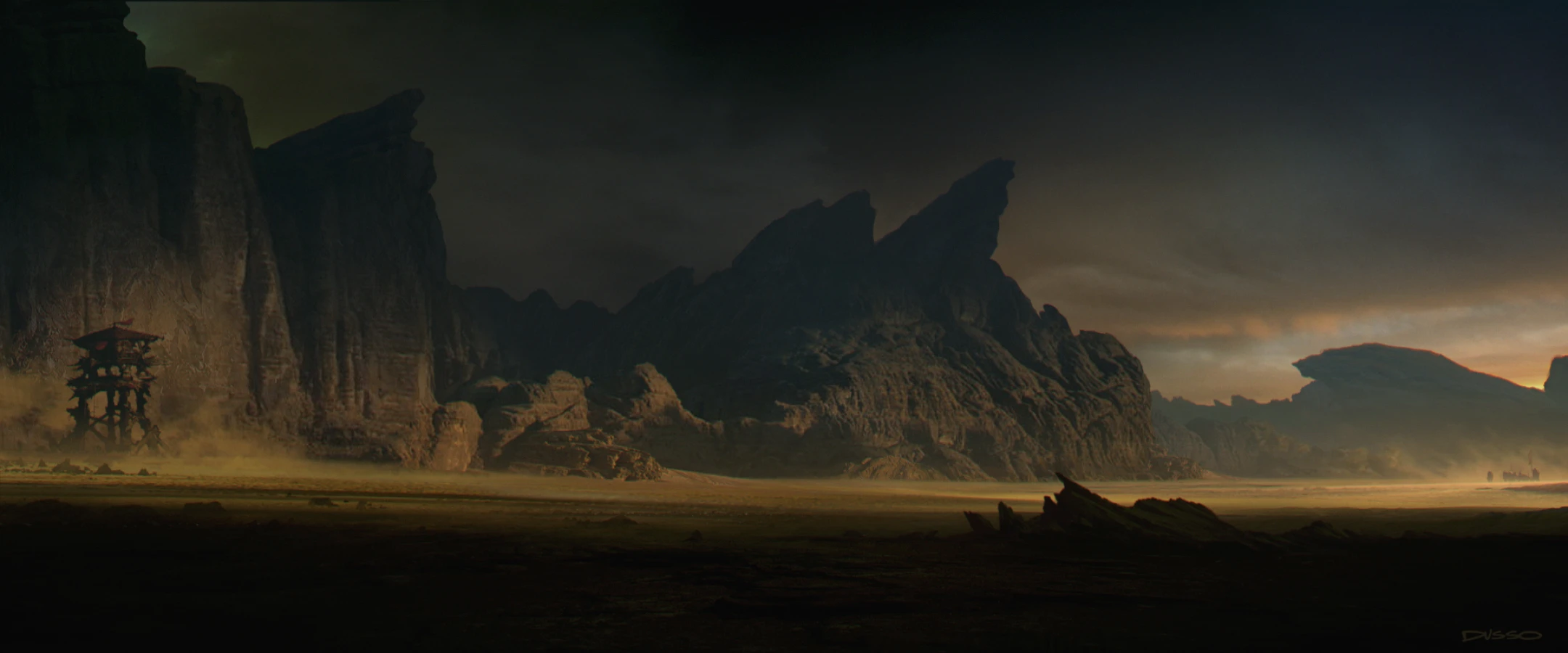 Dusso's concept art desert planet Star Wars