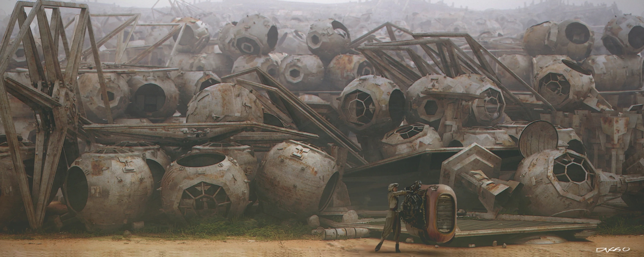 Star Wars tie grave concept art by Dusso
