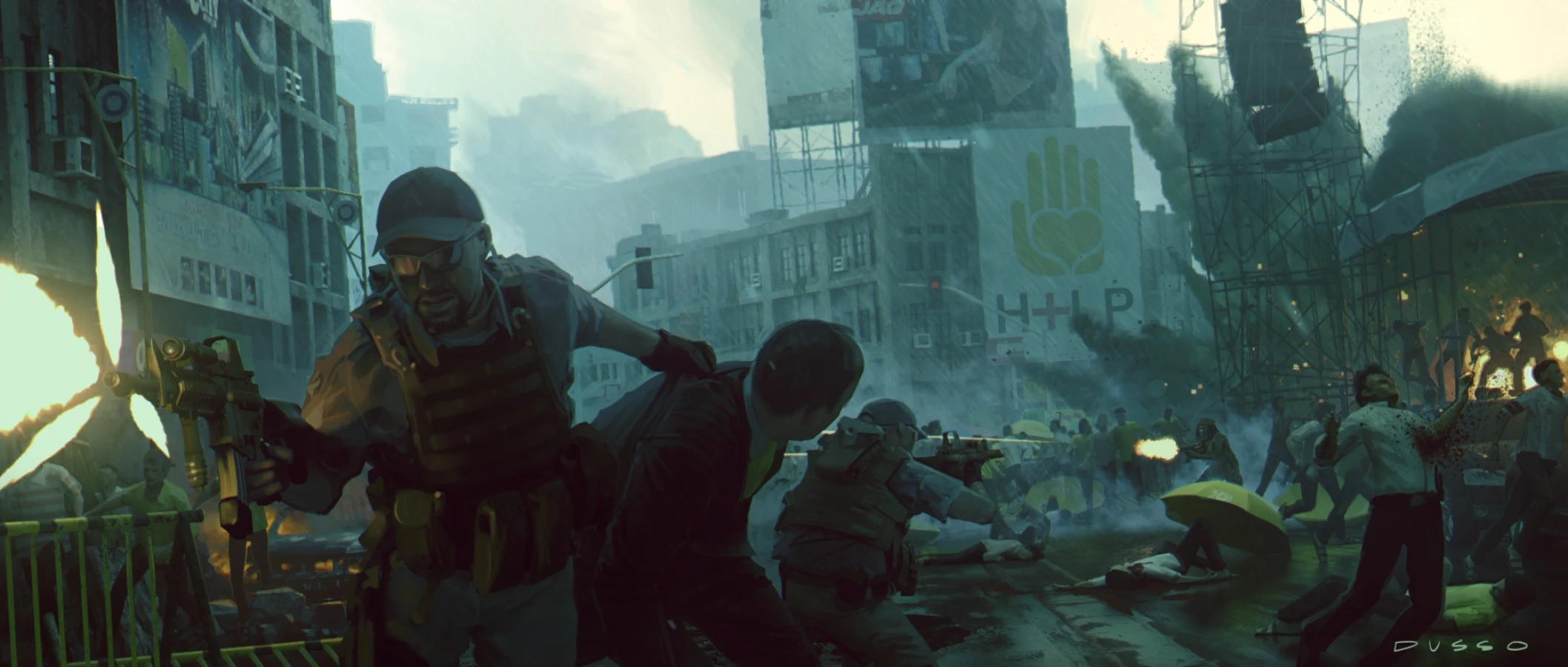 Manilia invasion concept art by Dusso