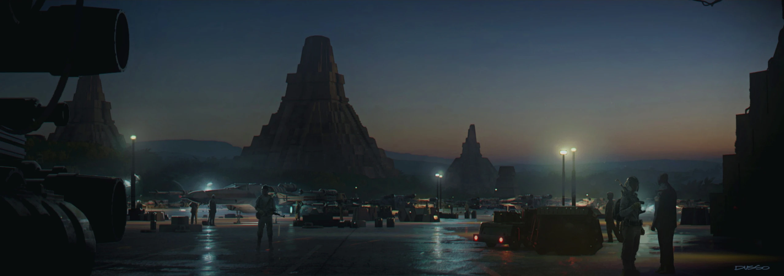 Airspace Base concept art by Dusso