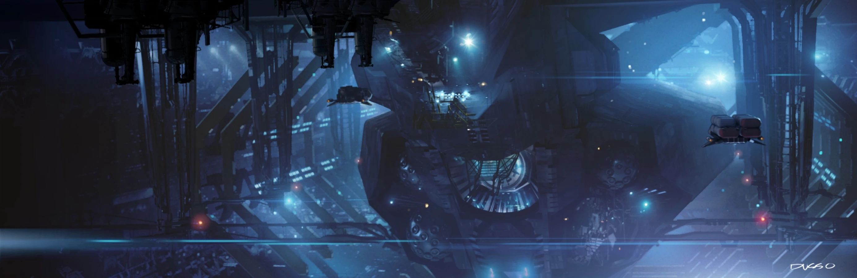 Star Wars Mothership concept art by Dusso