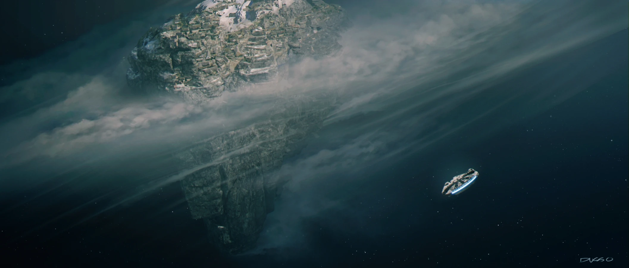 Storm city concept art by Dusso