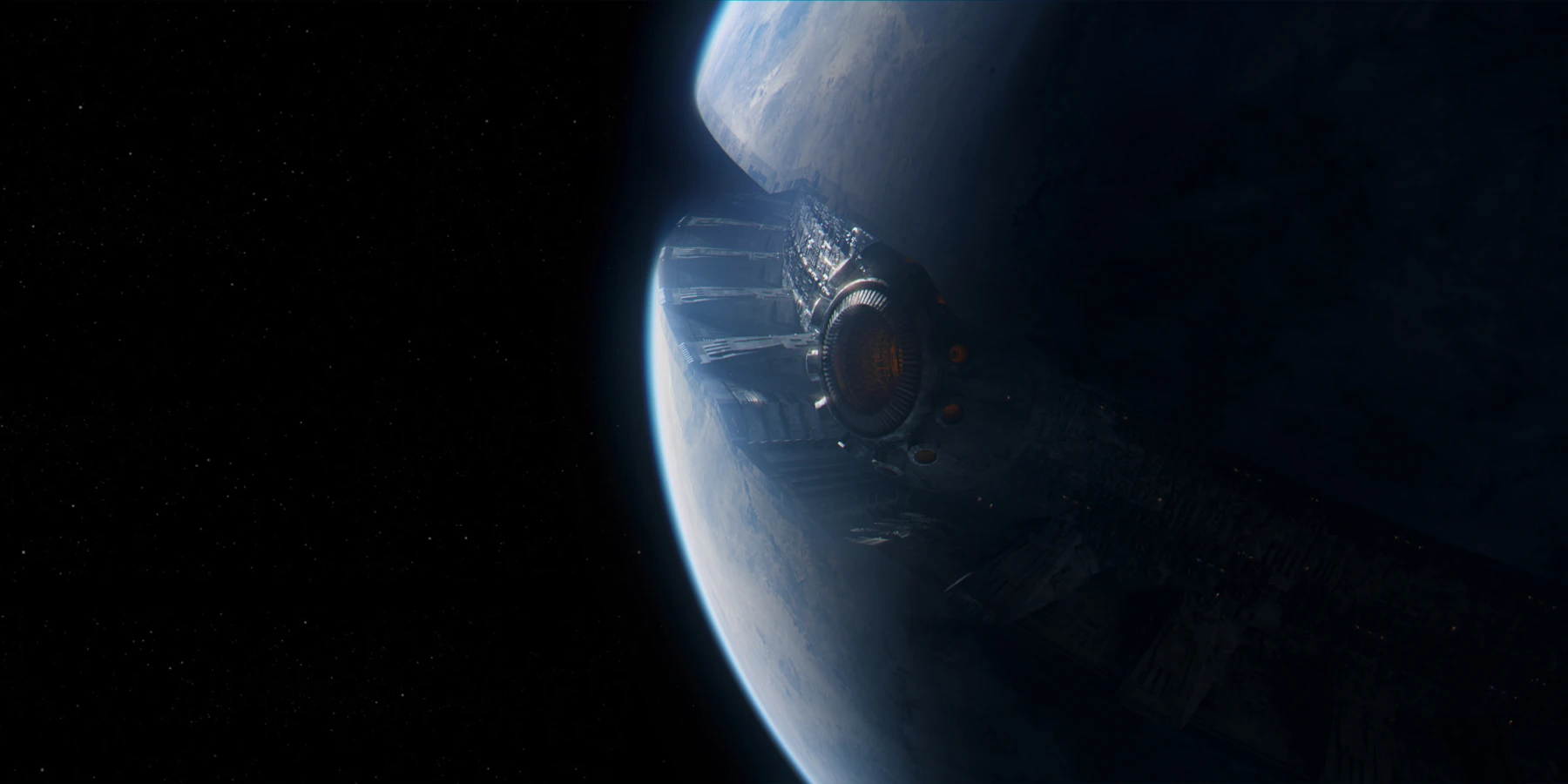 Base space digital matte painting by Dusso