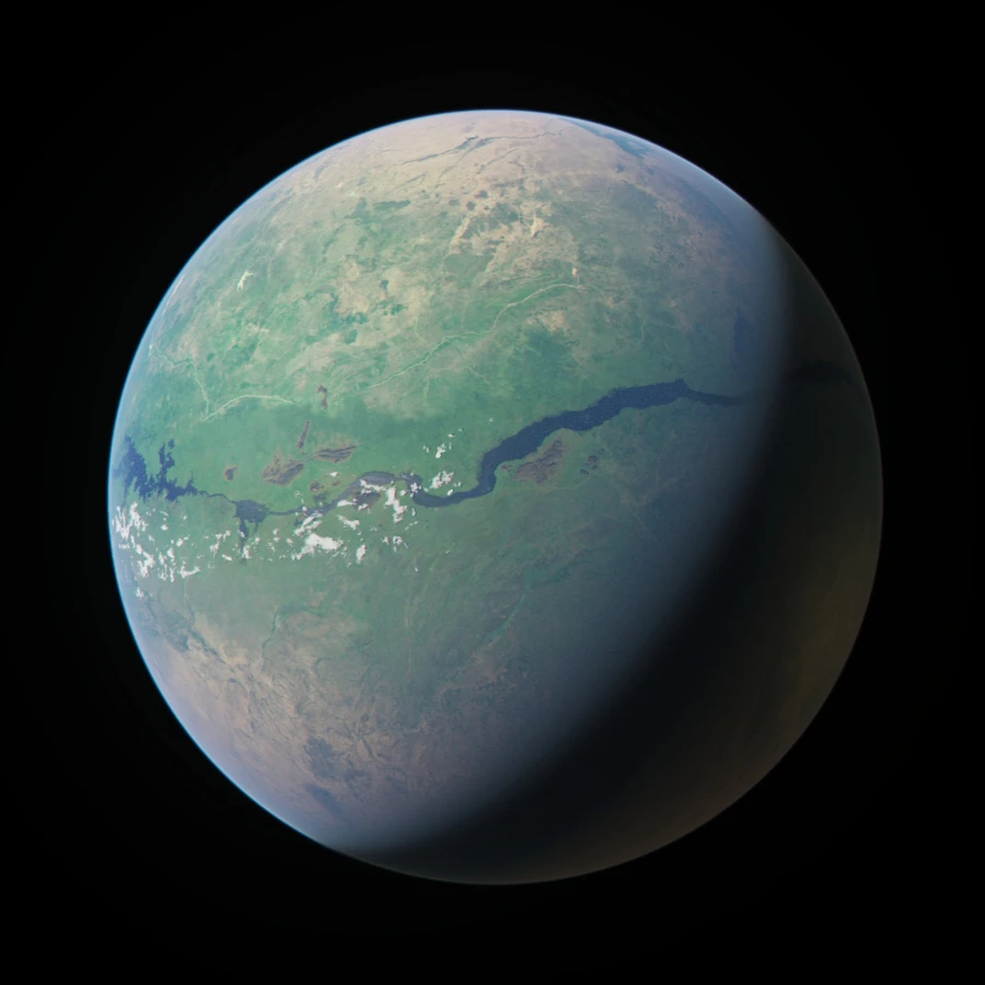 Planet digital matte painting by Dusso