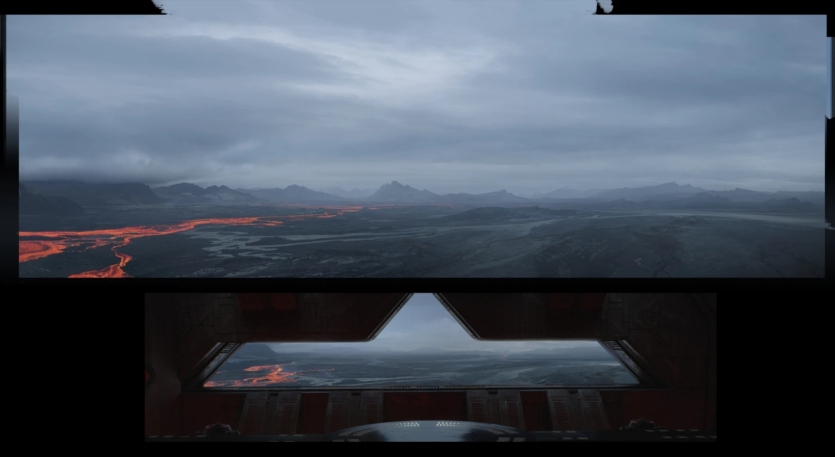 Lava base digital matte painting by Dusso