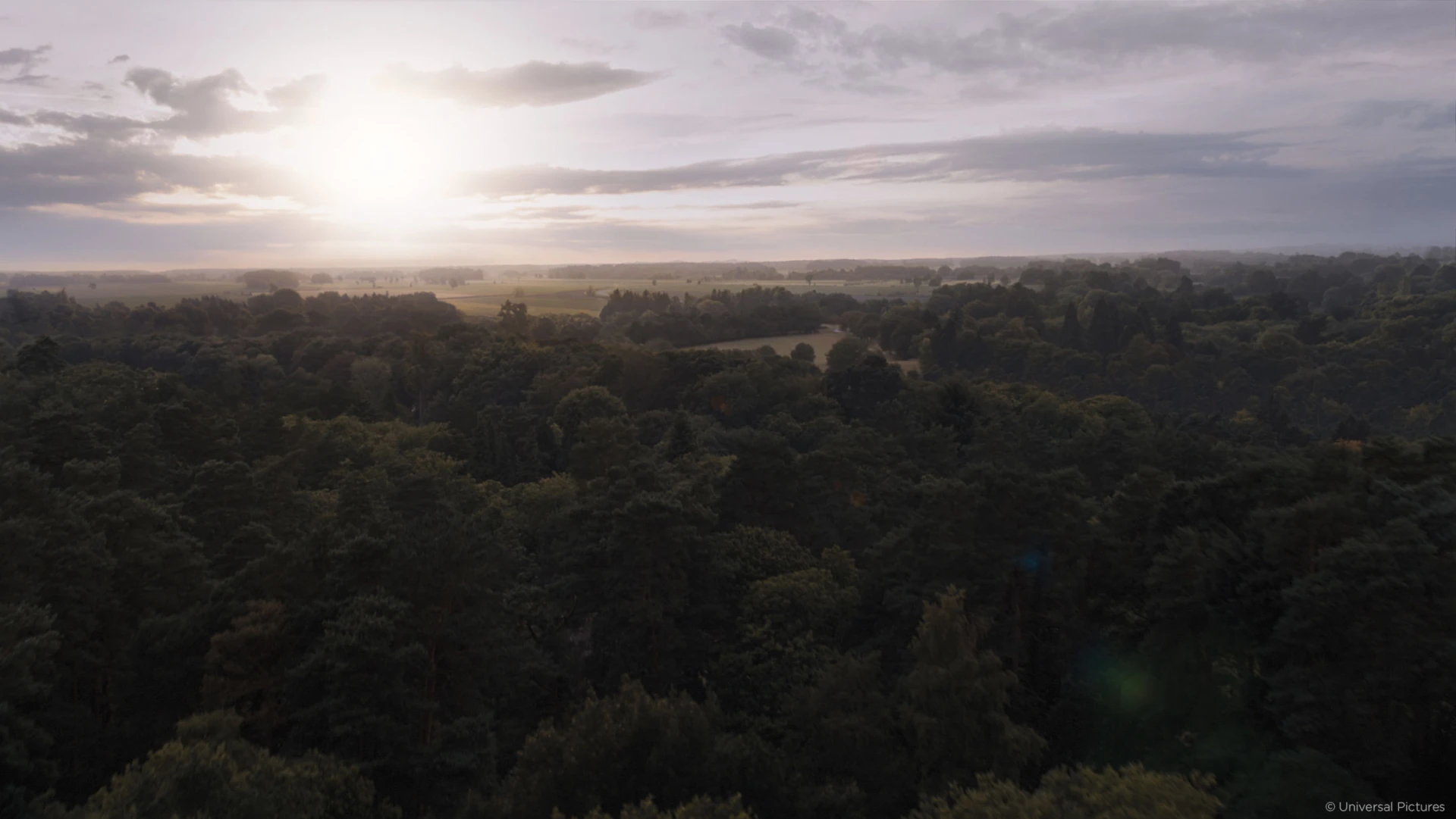 The fate of the furious forest view show from above Raynault vfx