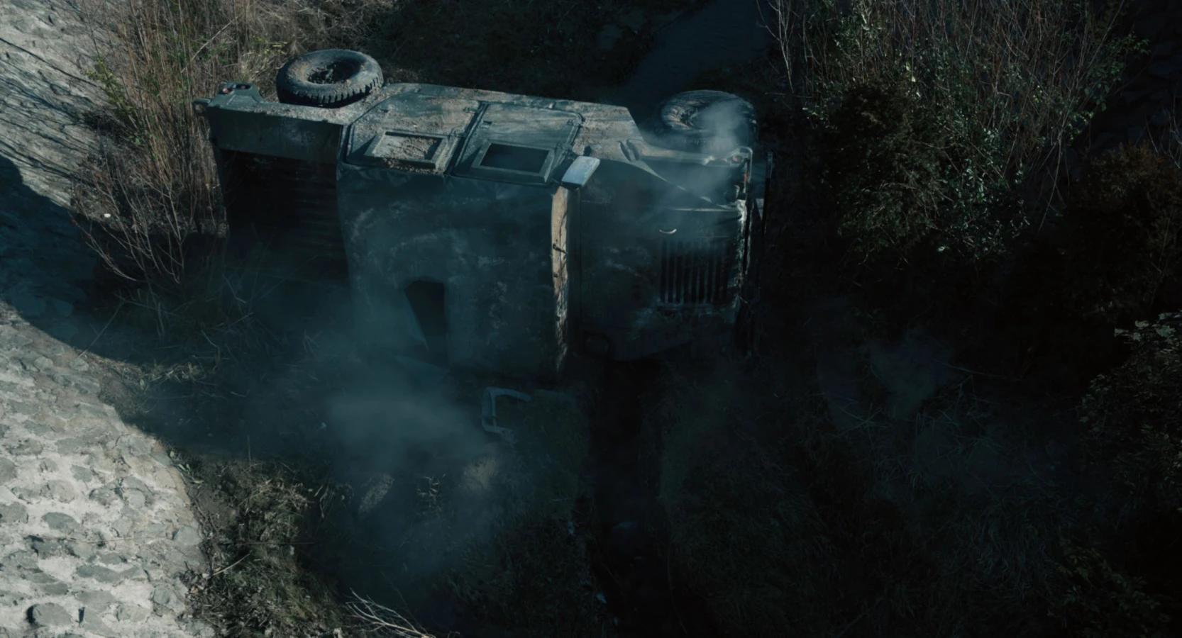 Jack Ryan Tom clancy raynault visual effects crashed truck