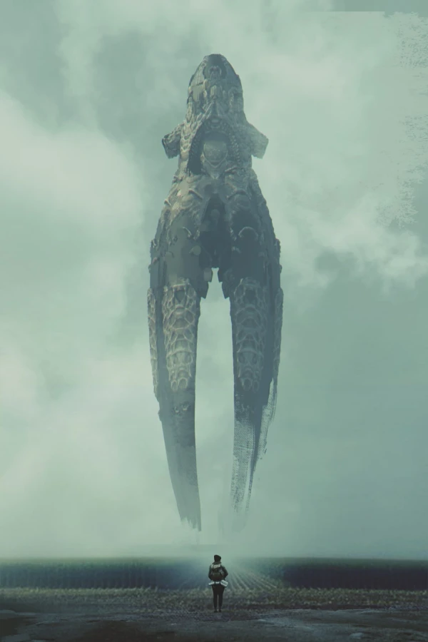  Squid spaceship concept art from Raynault vfx 
