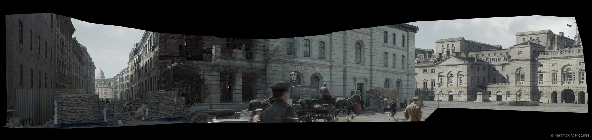 War view scene in city from Raynault vfx