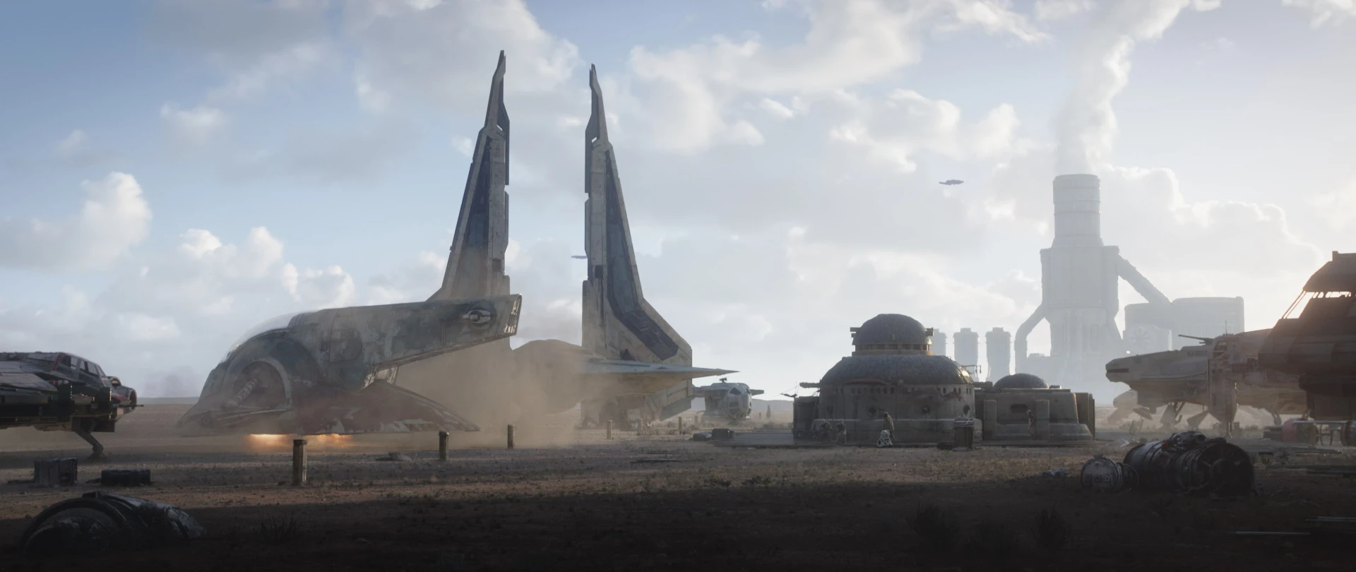 The Mandalorian S02 spaceship shot Raynault vfx