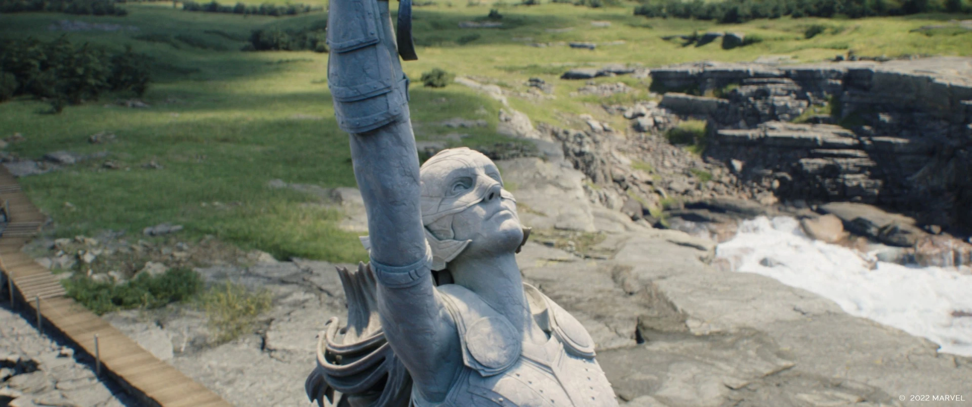 Thor: Love And Thunder statue shot Raynault vfx