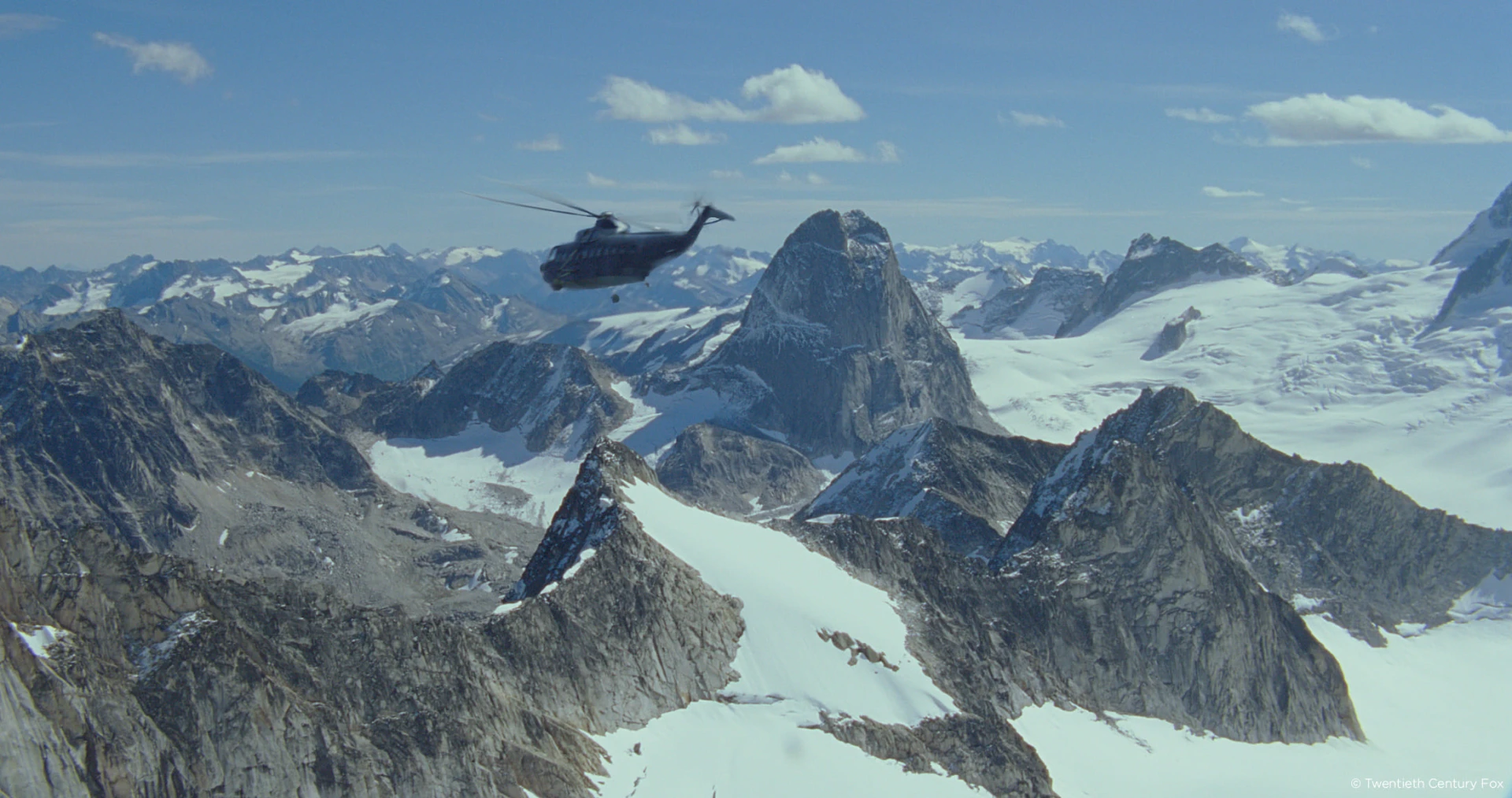 X-Men Apocalypse helicopter flying over mountain Raynault vfx